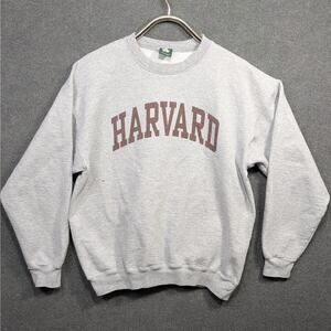 Harvard Crew Neck Sweatshirt Adult Medium Boxy University Pullover Ivysport